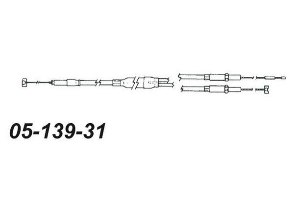 Gasswire Ski-Doo Enkel Inj. 414380700 